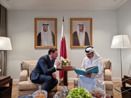 Damir Mukhetdinov meets the Qatari Ambassador