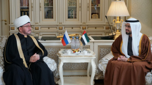 سماحة المفتي الشيخ راوي عين الدين يلنقي معالي الدكتور عمر حبتور الدرعي ــ رئيس الهيئة العامة للشؤون الإسلامية والأوقاف والزكاة في الإمارات 