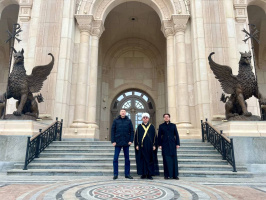 سماحة المفتي الشيخ راوي عين الدين يزور المنتزه التاريخي الأثري ومجمع متحف "خيرسونيس الجديد" في مدينة سيفاستوبول