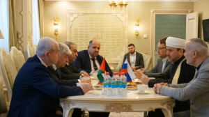 Rushan Abbyasov meets the Minister of Social Development of Palestine