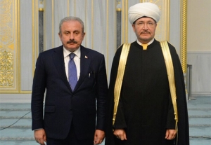 Встреча Муфтия Шейха Равиля Гайнутдина с Председателем Великого национального собрания Турции Мустафой Шентопом