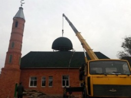 Установлен купол  Новоузенской мечети