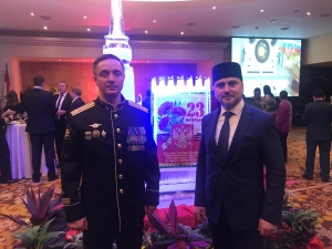 Первый зампред СМР и ДУМРФ Рушан хазрат Аббясов посетил торжественный вечер ко Дню защитника Отечества 