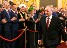 سماحة المفتي الشيخ راوي عين الدين يشارك في حضور حفل تنصيب فلاديمير بوتين رئيسا لروسيا 