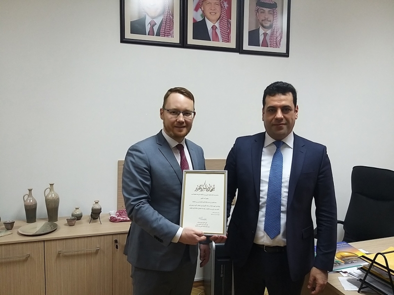 Ildar Galeyev meets the Consul of the Jordanian Embassy