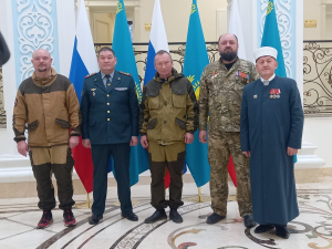 Имам Московской Соборной мечети Марат Аршабаев принял участие в передаче останков погибшего воина в посольстве Казахстана