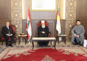 Ildar Alyautdinov meets the Lebanese Druze religious leader