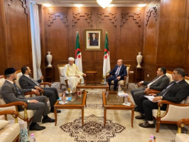 وزير الشؤون الدينية والأوقاف في الجزائر الدكتور يوسف بلمهدي يستقبل النائب الأول لرئيس الإدارة الدينية لمسلمي روسيا الاتحادية ــ الدكتور ضمير محي الدينوف 