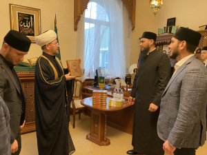 Муфтий Шейх Равиль Гайнутдин провел встречу с делегацией ДУМ Республики Мордовия