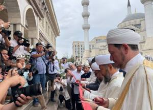 Церемония открытия нового здания Духовного управления мусульман Кыргызстана в Бишкеке