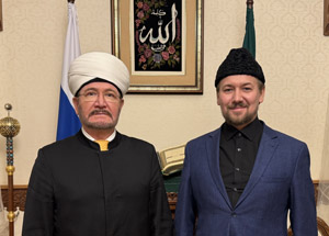 Муфтий Шейх Равиль Гайнутдин провел рабочую  встречу с главным имам-мухтасибом Свердловской области 
