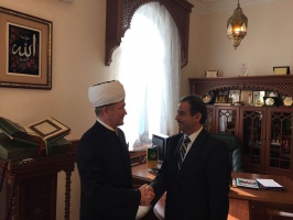 Встреча Муфтия Шейха Равиля Гайнутдина с Чрезвычайным и Полномочным Послом Ливана в Москве г-ном Шауки Бунасаром