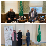 روشان عباسوف وسعادة سفير المملكة العربية السعودية لدى روسيا الاتحادية يناقشان قضايا الحج والتعاون الثنائي