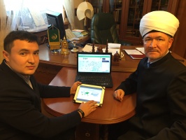 Муфтий шейх Равиль Гайнутдин встретился с основателем проекта  HalalGuide Айратом Касимовым 
