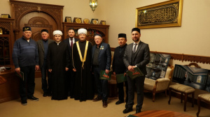 سماحة المفتي الشيخ راوي عين الدين يبارك مشروع إعادة بناء مسجد مدينة شيولكوفو