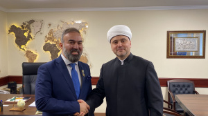 روشان عباسوف يستقبل علي جورا رئيس قسم آسيا والقوقاز في وكالة أنباء الأناضول بموسكو 