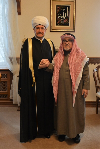 Встреча Муфтия Шейха Равиля Гайнутдина с представителем Всемирной исламской лиги Шейхом Рахматуллой бин Инаятуллой ат-Туркистани