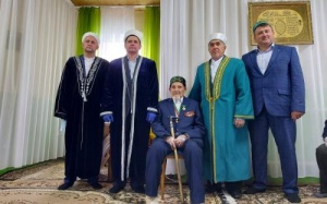 Чествование ветерана Великой Отечественной войны Зинната хазрата Загидуллина, отметившего 100-летний юбилей