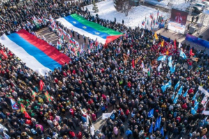Руководители и активисты мусульманских религиозных организаций города Тюмени и Тюменского района приняли участие в концерте-митинге в честь Дня воссоединения Крыма с Россией