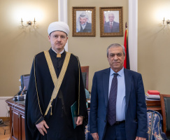 نائب رئيس الادارة الدينية لمسلمي روسيا الاتحادية - ايلدار نورايمانوف يشارك في حضور فعالية لدعم الشعب الفلسطيني 