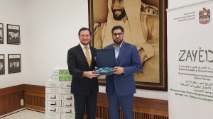 محي الدينوف يجتمع بسعادة الدكتور محمد أحمد جابر سفير دولة الإمارات بموسكو