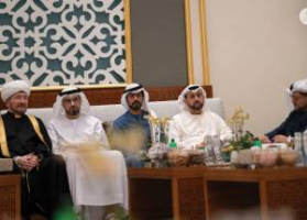 بدعوة كريمة من سمو الشيخ خالد بن محمد بن زايد آل نهيان، سماحة المفتي الشيخ راوي عين الدين، حفل الإفطار بمشاركة مسؤولين في الدولة 